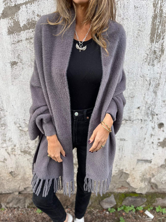 Helene™ | Long-Sleeved Coat with Tassels