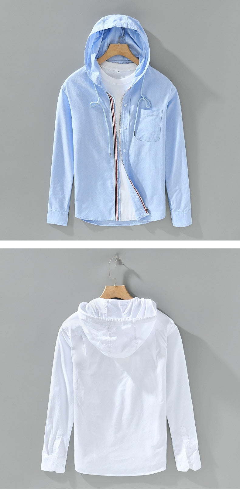 HENRY LINEN HOODIE SHIRT