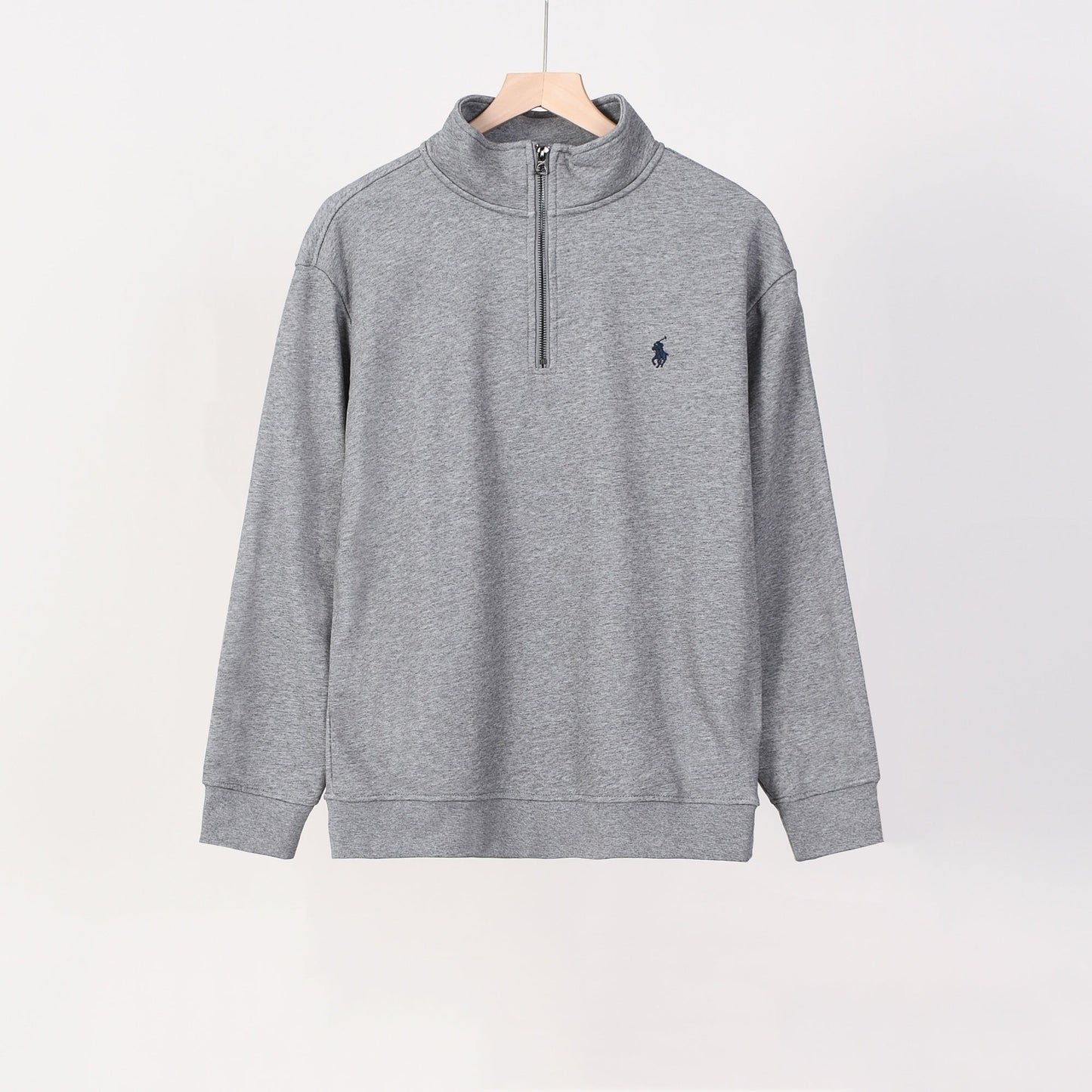 RL Quarter-Zip Cotton Sweatshirt