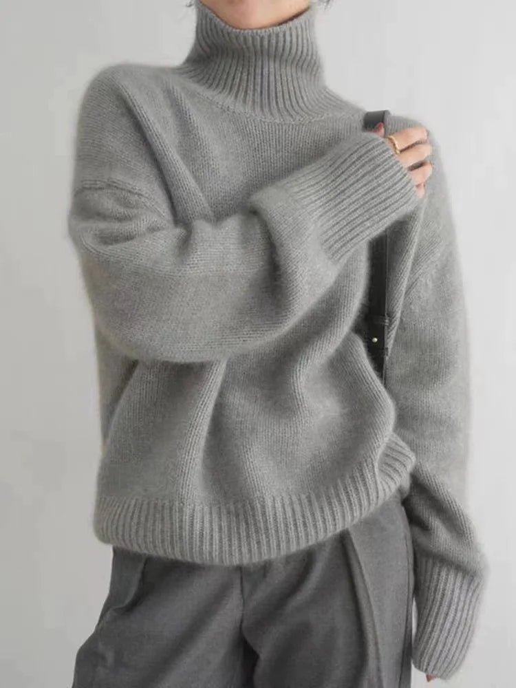 Isabella Cashmere Turtleneck Sweater