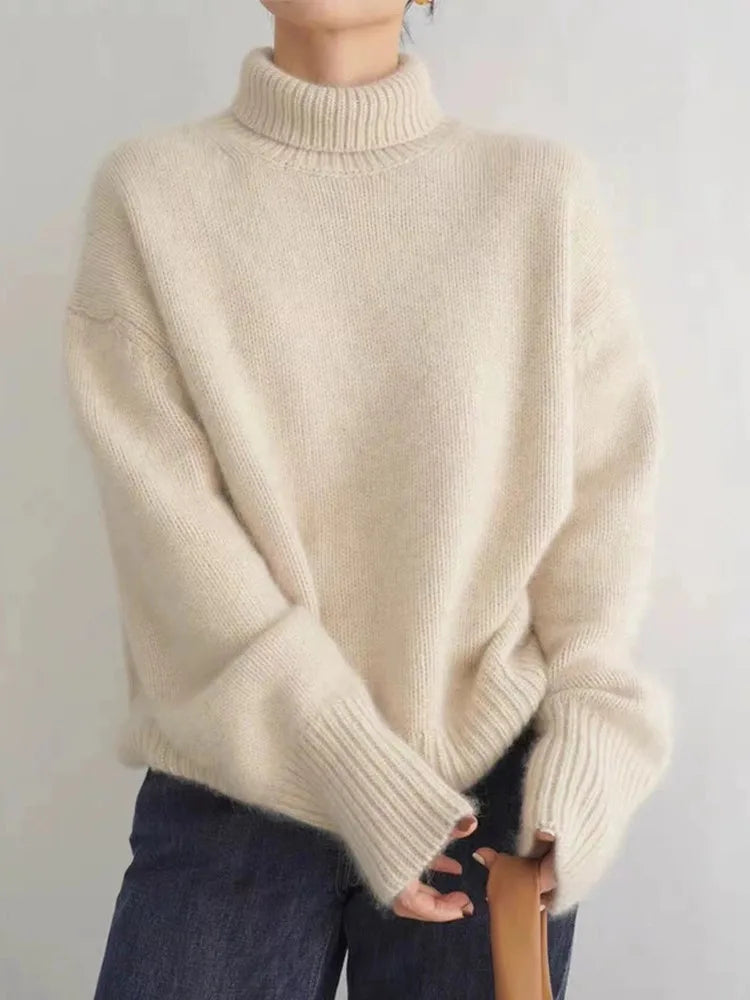 Isabella Cashmere Turtleneck Sweater