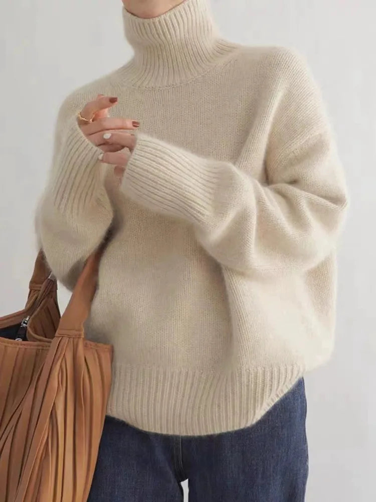 Isabella Cashmere Turtleneck Sweater