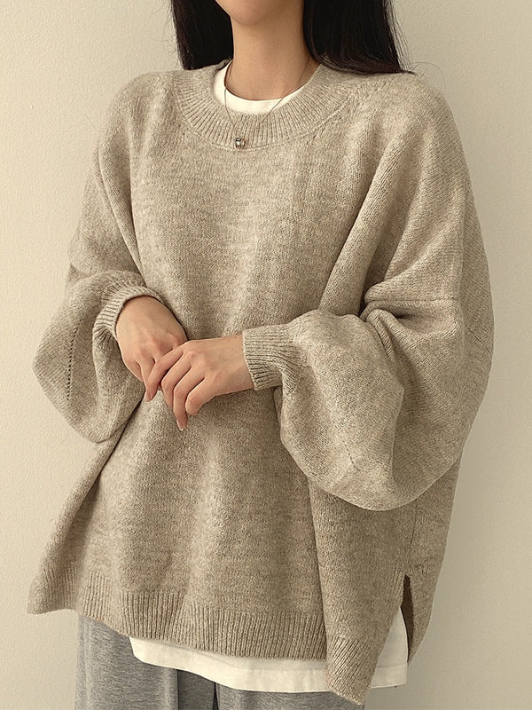 Noraya™ | Vintage Solid Knit Sweater