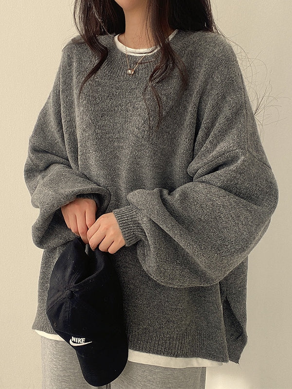 Noraya™ | Vintage Solid Knit Sweater