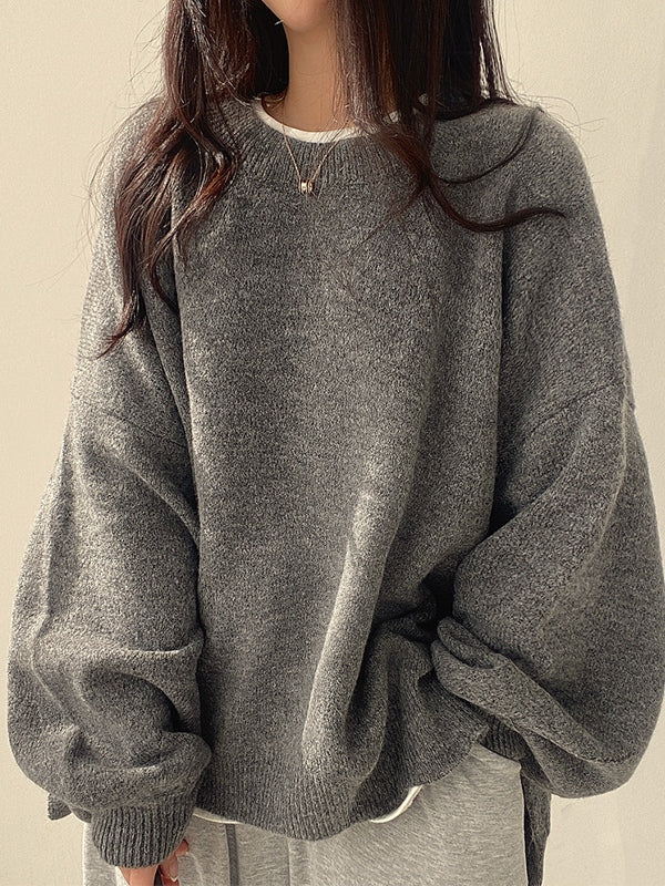 Noraya™ | Vintage Solid Knit Sweater