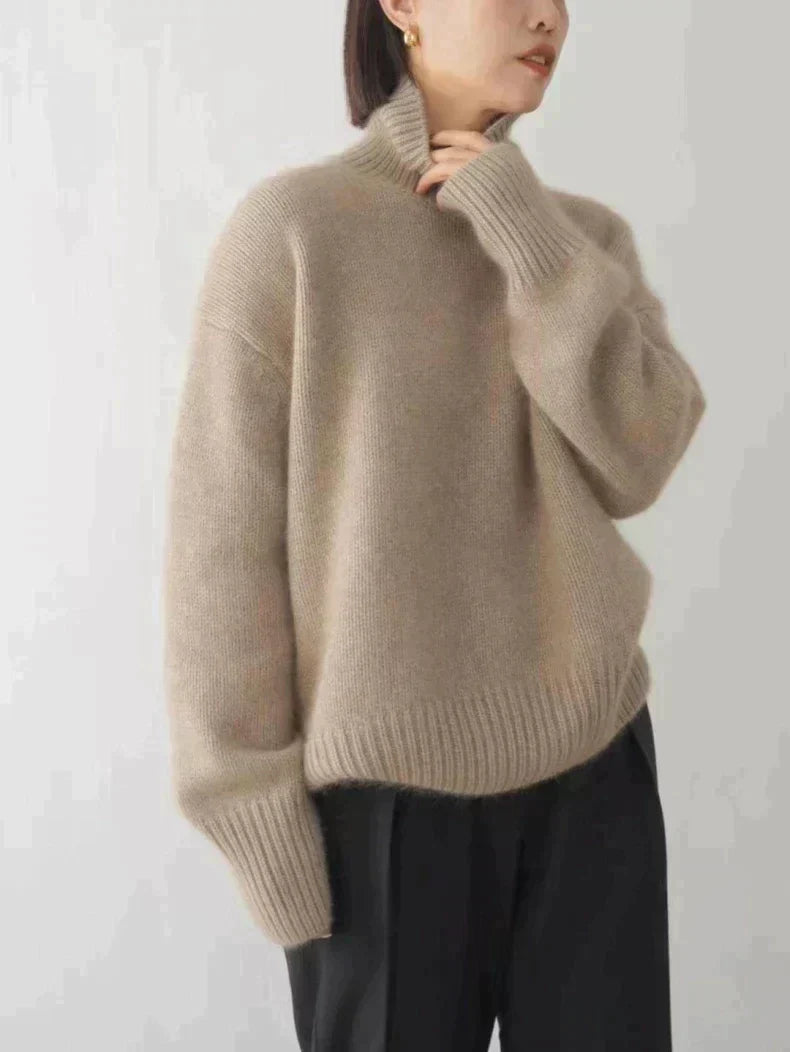 Isabella Cashmere Turtleneck Sweater