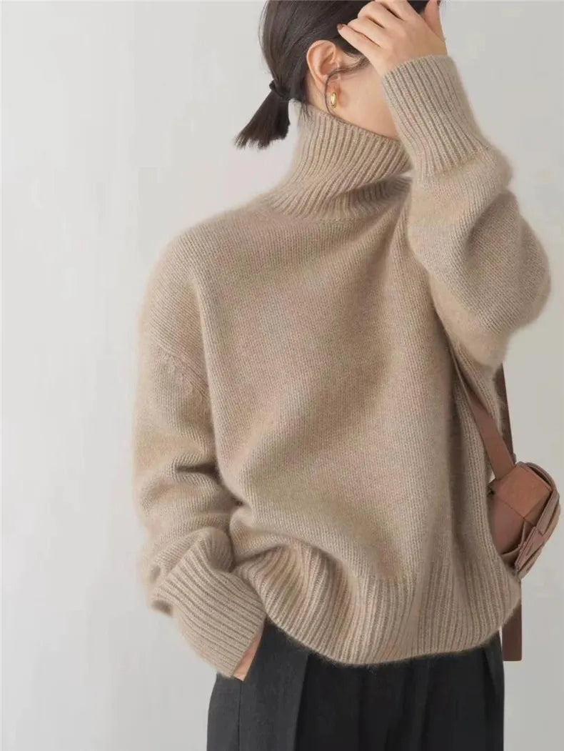 Isabella Cashmere Turtleneck Sweater